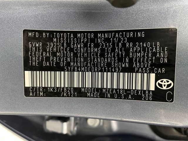 2024 Toyota Corolla LE CVT - 22973043 - 46