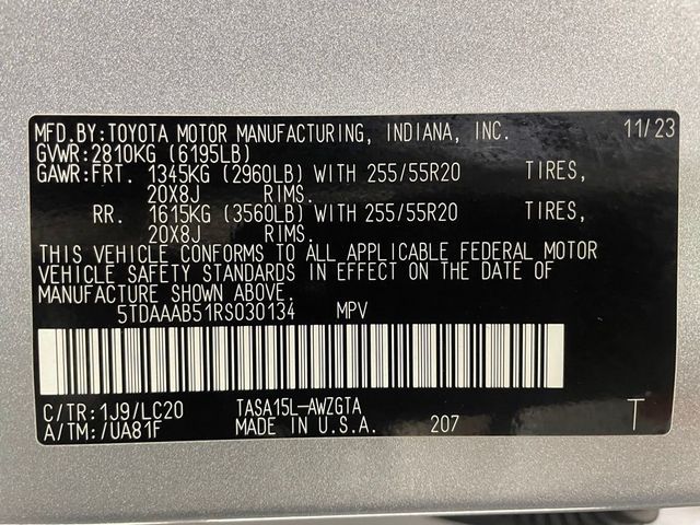 2024 Toyota Grand Highlander Limited AWD - 23010305 - 49