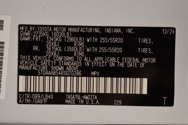 2024 Toyota Grand Highlander Platinum AWD - 23023897 - 43
