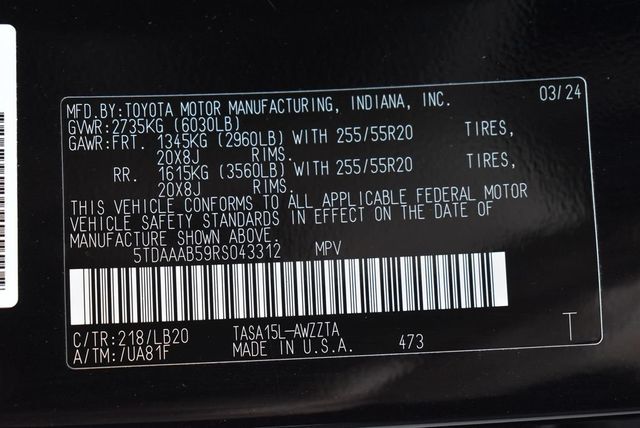 2024 Toyota Grand Highlander Platinum AWD - 23024366 - 44