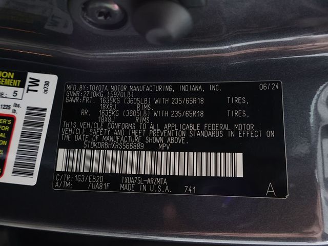 2024 Toyota Highlander XLE AWD - 23030562 - 57