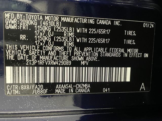 2024 Toyota RAV4 XLE AWD - 22975367 - 48