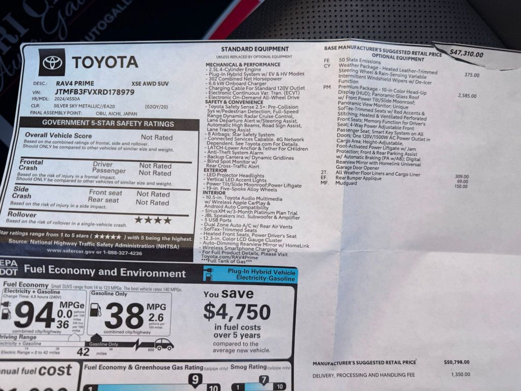 2024 Toyota RAV4 Prime XSE - 23016325 - 39