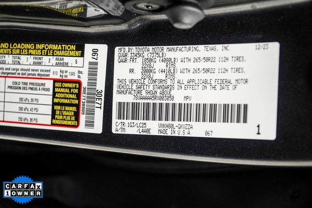 2024 Toyota Sequoia Capstone RWD - 22897749 - 40