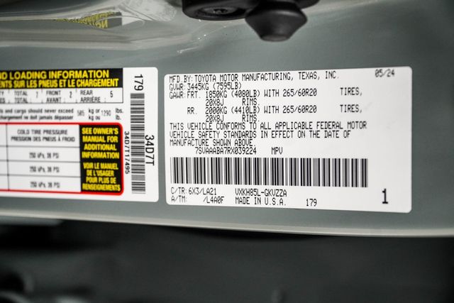 2024 Toyota Sequoia Platinum 4WD - 22915896 - 41