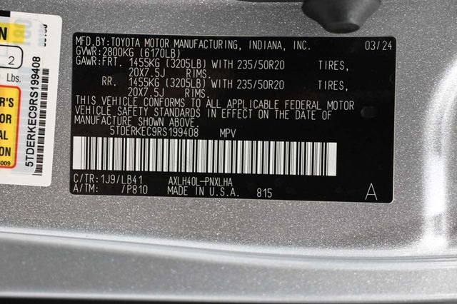 2024 Toyota Sienna Platinum FWD 7-Passenger - 23020011 - 36