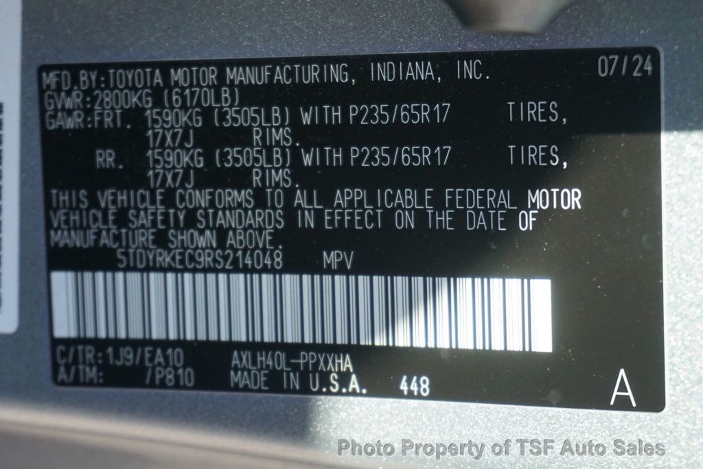 2024 Toyota Sienna XLE FWD 7-Passenger - 22964037 - 42