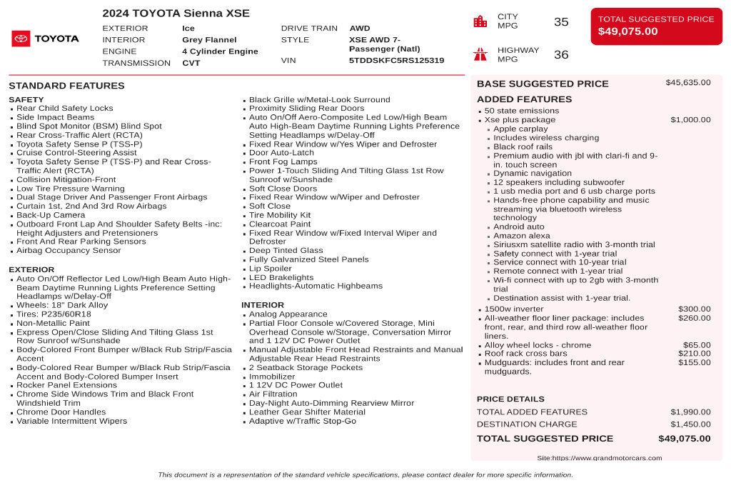 Toyota Sienna photo 3