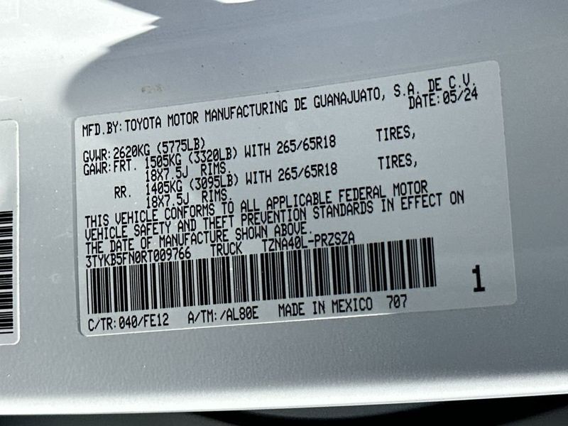 2024 Toyota Tacoma 2WD TRD Sport - 22993830 - 20