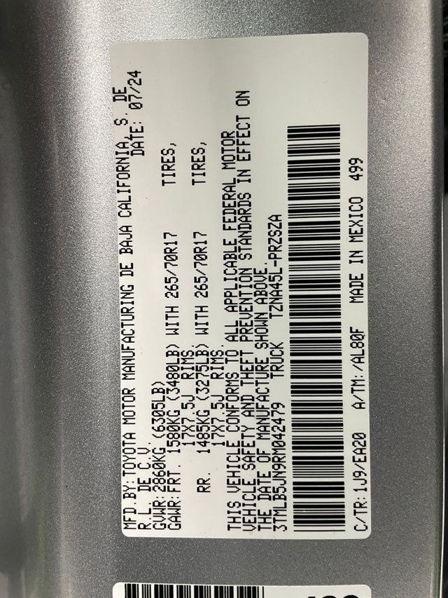 2024 Toyota Tacoma 4WD TRD Off Road Double Cab 6' Bed Automatic - 22983832 - 54