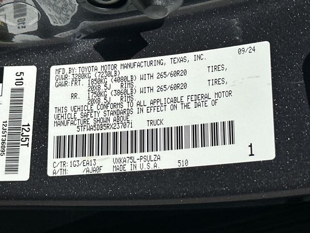 2024 Toyota Tundra 4WD Limited CrewMax 5.5' Bed - 23055335 - 23