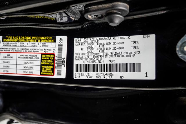 2024 Toyota Tundra 4WD Platinum CrewMax 5.5' Bed - 23071936 - 42