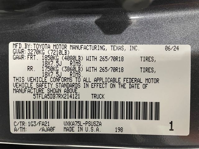 2024 Toyota Tundra 4WD SR5 CrewMax 5.5' Bed - 22902305 - 52