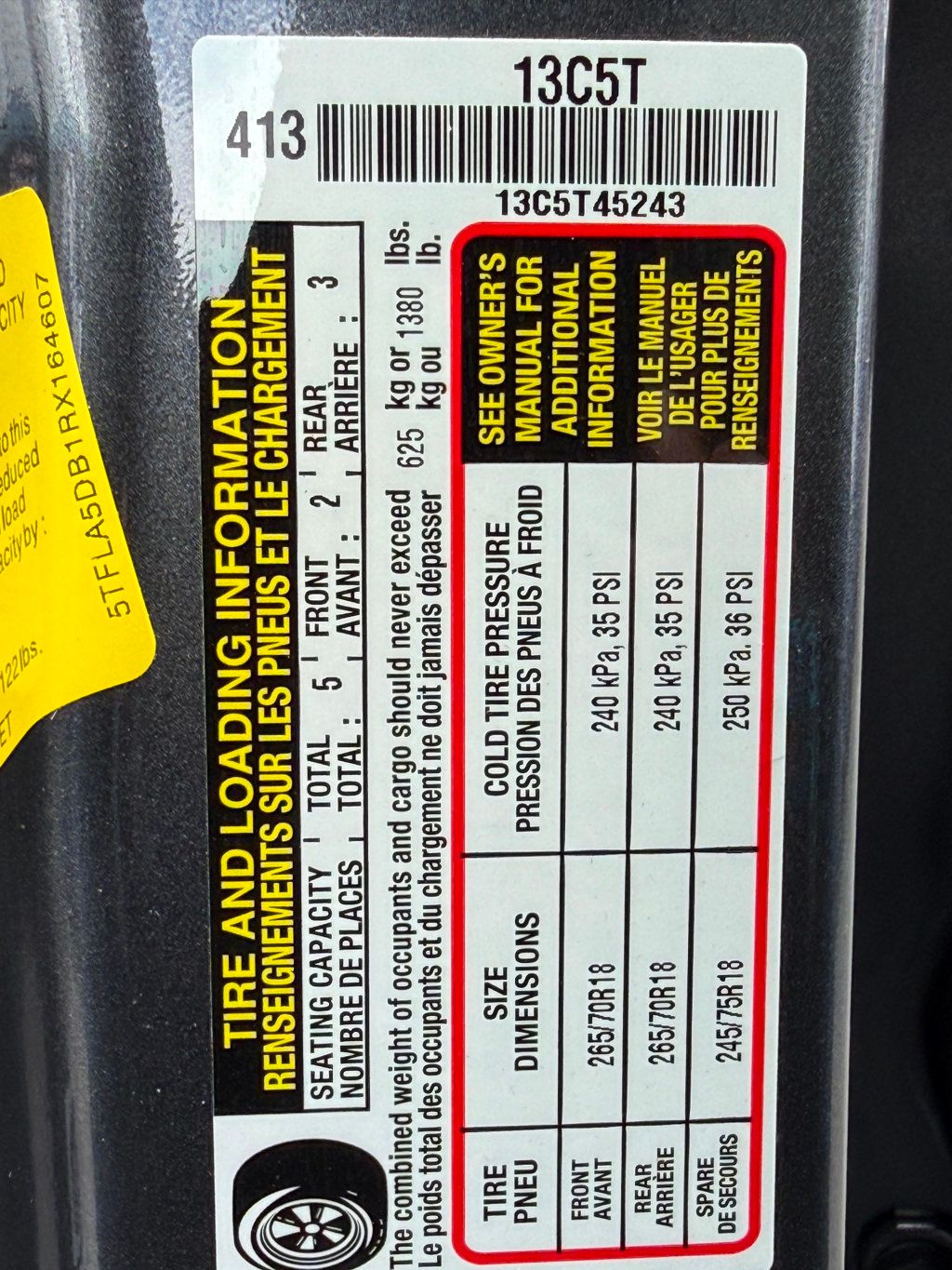 2024 Toyota Tundra 4WD **TUNDRA SR5 4X4 XP PACKAGE** - 22996511 - 37