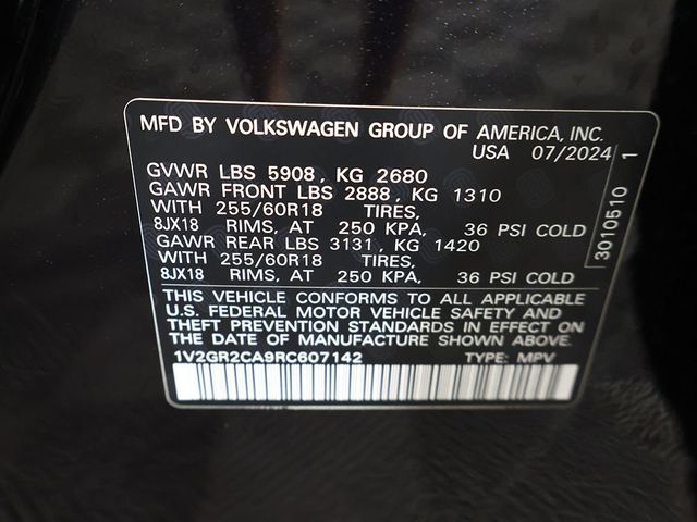 2024 Volkswagen Atlas 2.0T Peak Edition SEL 4MOTION - 23043432 - 61