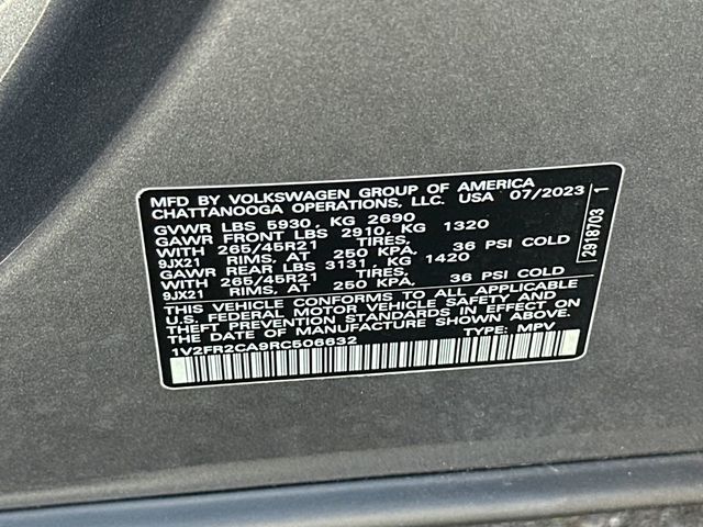 2024 Volkswagen Atlas 2.0T SEL Premium R-Line 4MOTION - 22937369 - 21