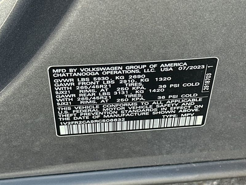 2024 Volkswagen Atlas 2.0T SEL Premium R-Line 4MOTION - 22937369 - 21