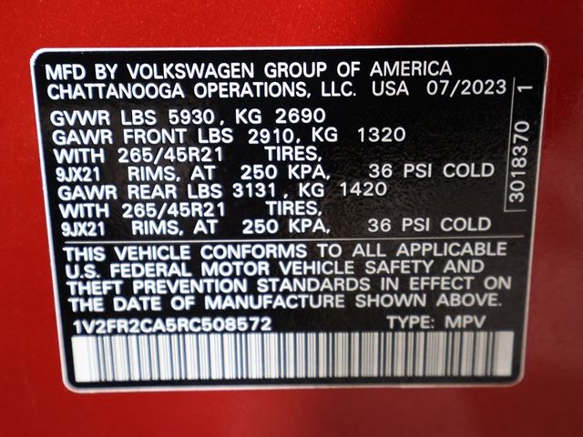 2024 Volkswagen Atlas 2.0T SEL Premium R-Line 4MOTION - 22952421 - 62