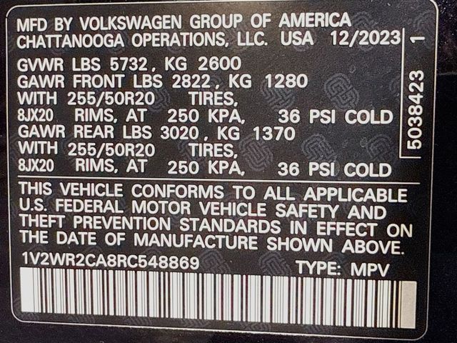 2024 Volkswagen Atlas 2.0T SE w/Technology - 23073564 - 23