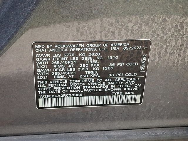 2024 Volkswagen Atlas Cross Sport 2.0T SEL Premium R-Line 4MOTION - 22944750 - 24