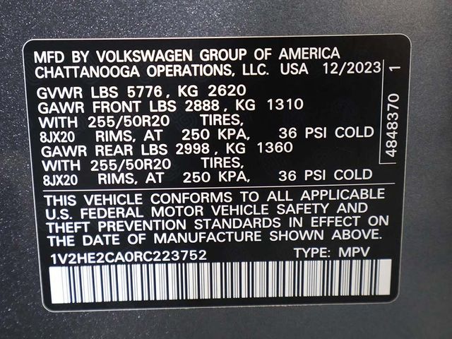 2024 Volkswagen Atlas Cross Sport 2.0T SE w/Technology 4MOTION - 22941807 - 50