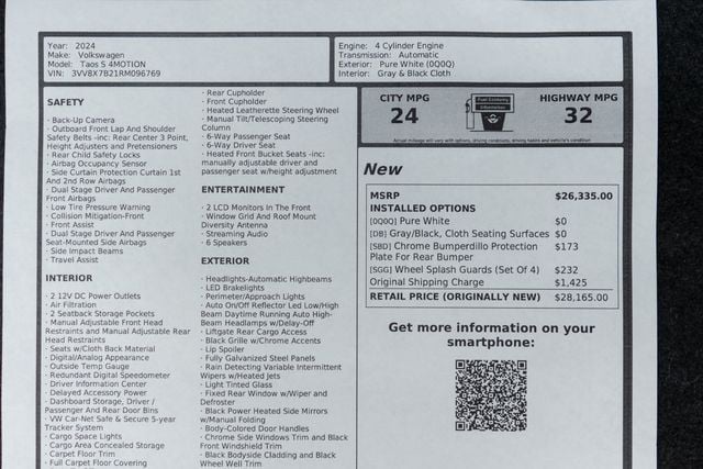 2024 Volkswagen Taos S 4MOTION - 23006850 - 44