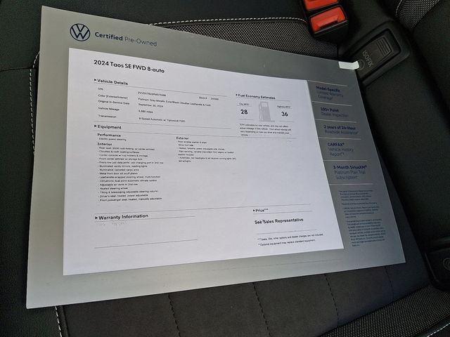 2024 Volkswagen Taos SE FWD - 22876577 - 29