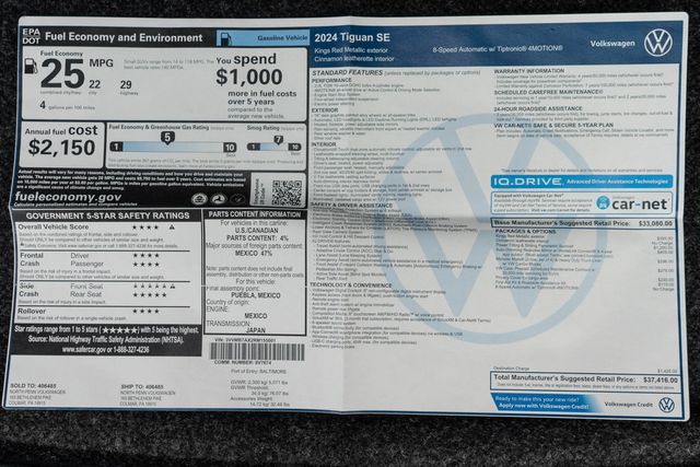 2024 Volkswagen Tiguan 2.0T SE 4MOTION - 23012871 - 49