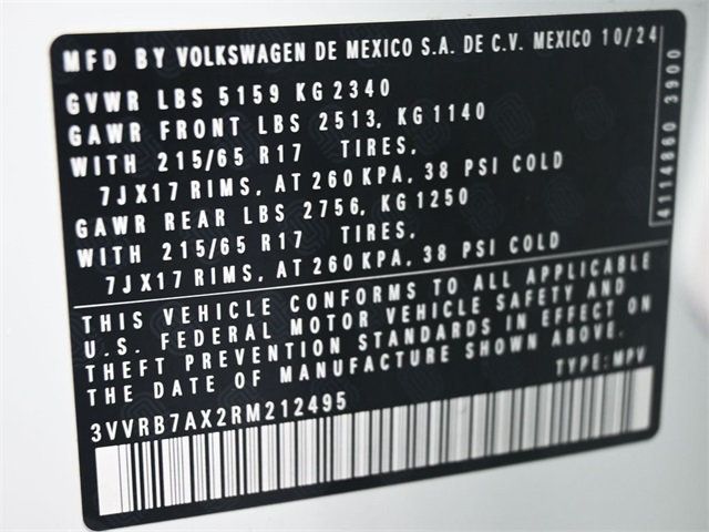 2024 Volkswagen Tiguan 2.0T S FWD - 22948356 - 7