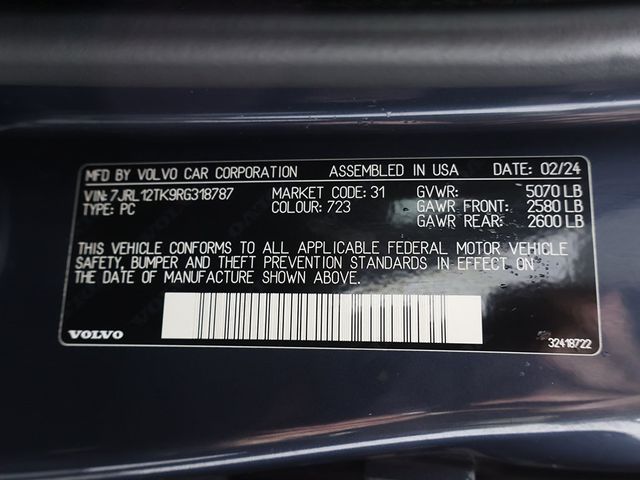 2024 Volvo S60 B5 AWD Core Dark Theme - 22960854 - 53