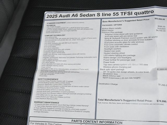2025 Audi A6 55 Premium Plus - 22913141 - 64