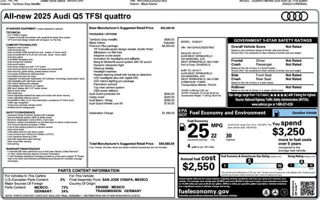 2025 Audi Q5 Premium Plus 2.0 TFSI quattro - 23083771 - 3