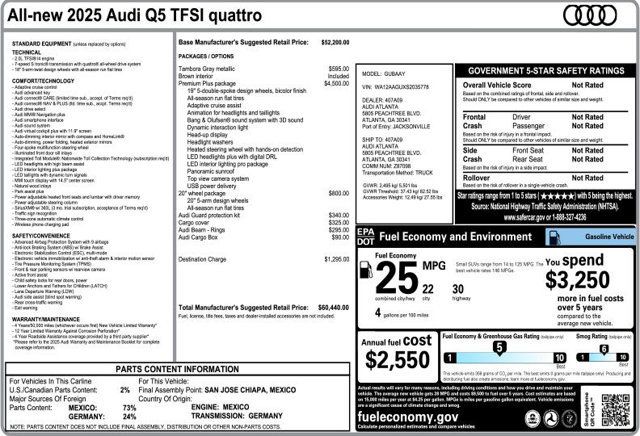 2025 Audi Q5 Premium Plus 2.0 TFSI quattro - 23010894 - 2