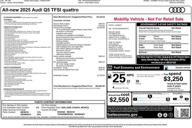 2025 Audi Q5 Premium Plus 2.0 TFSI quattro - 23073261 - 2