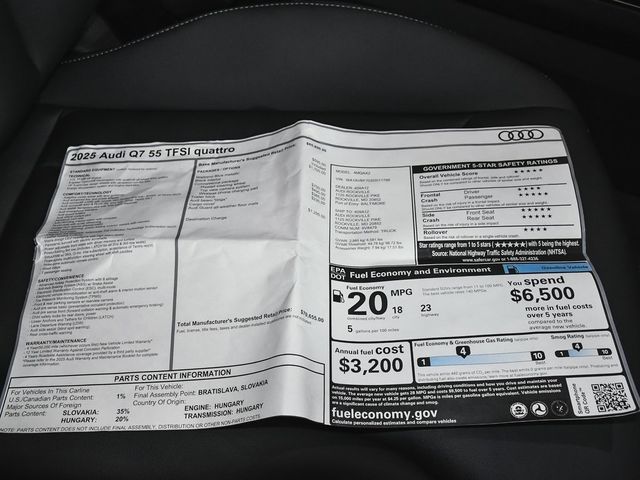 2025 Audi Q7 55 Premium - 22946093 - 85