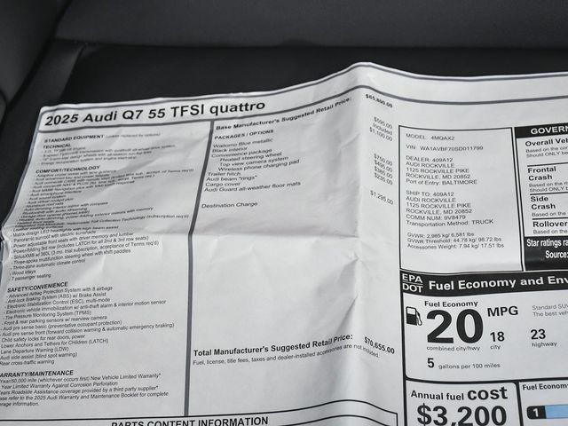 2025 Audi Q7 55 Premium - 22946093 - 86