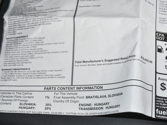 2025 Audi Q7 55 Premium - 22946093 - 88