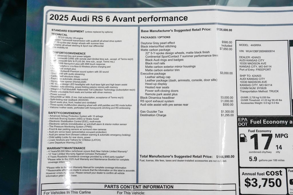 2025 Audi RS 6 Avant performance 4.0 TFSI quattro - 22997082 - 98