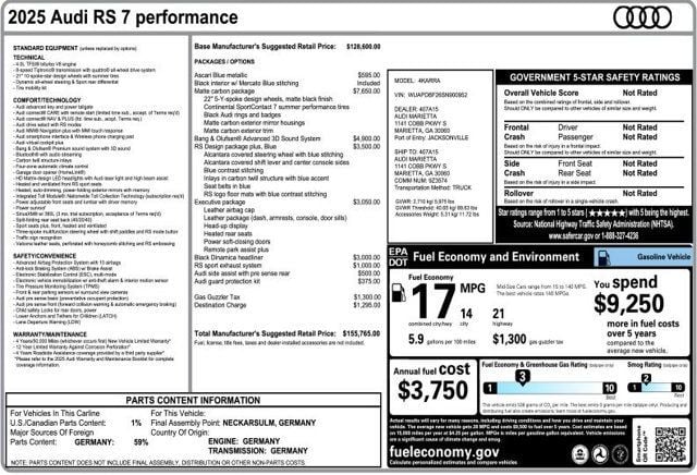 2025 Audi RS 7 performance 4.0 TFSI quattro - 22964980 - 2