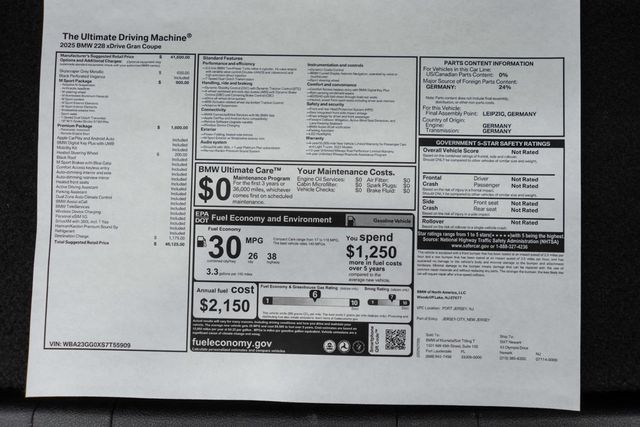 2025 BMW 2 Series 228 xDrive Gran - 23025552 - 47