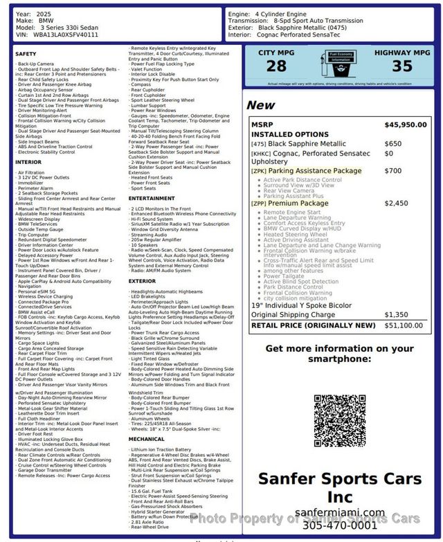 2025 BMW 3 Series 330i - 23079701 - 44