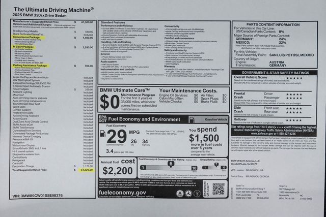 2025 BMW 3 Series 330i M Sport - 22905313 - 59
