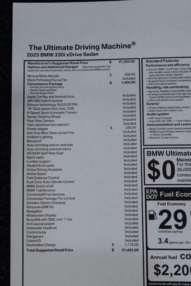 2025 BMW 3 Series 330i xDrive - 22923883 - 51