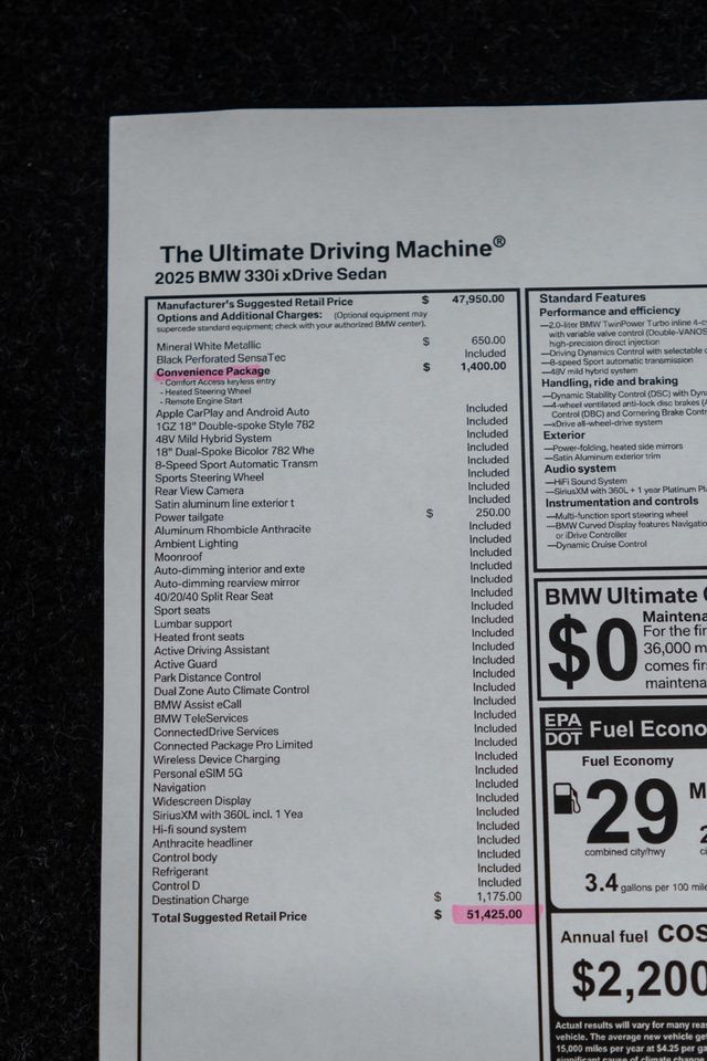 2025 BMW 3 Series 330i xDrive - 23012870 - 49