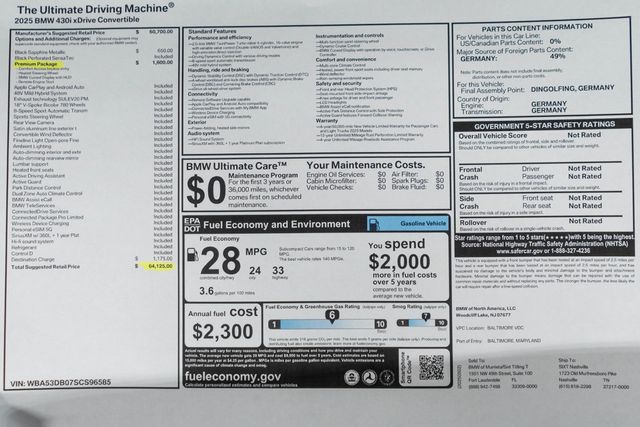 2025 BMW 4 Series 430i xDrive - 22947370 - 52