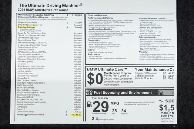 2025 BMW 4 Series 430i xDrive Gran - 22961190 - 54