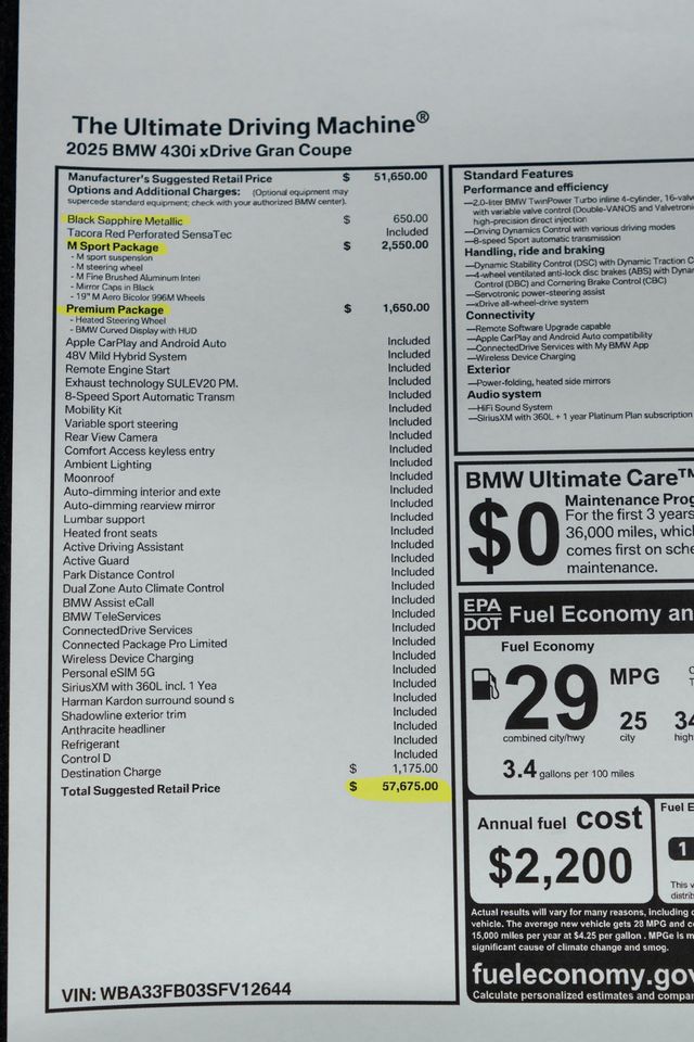 2025 BMW 4 Series 430i xDrive Gran - 22984234 - 52