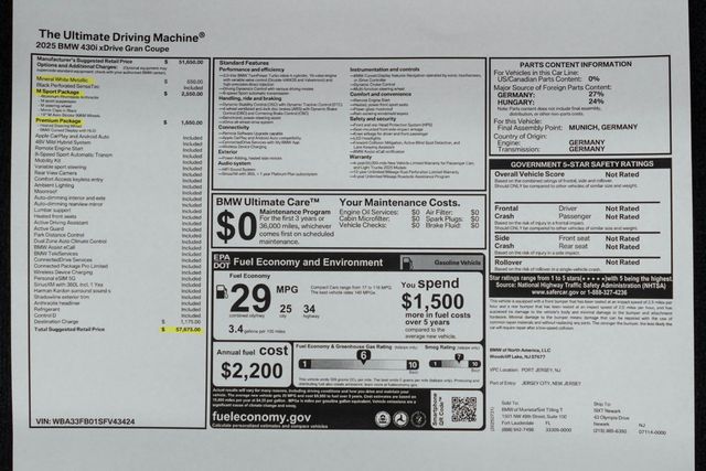 2025 BMW 4 Series 430i xDrive Gran - 22992897 - 53
