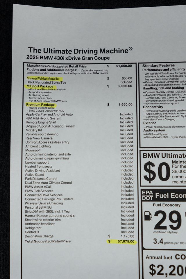 2025 BMW 4 Series 430i xDrive Gran - 22992897 - 54