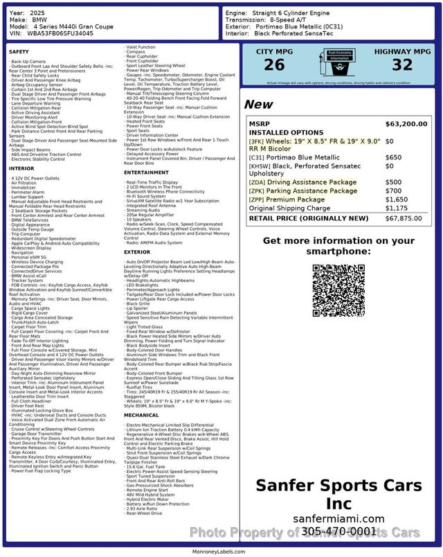 2025 BMW 4 Series M440i Gran - 22941662 - 48